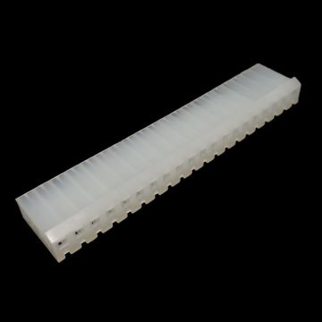.156" (3.96mm) Crimp & Stuff 20-Position Housing With Locking Ramp